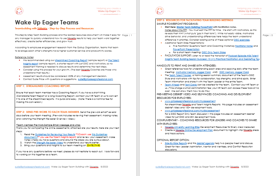 teambuilding process timesaver 2023